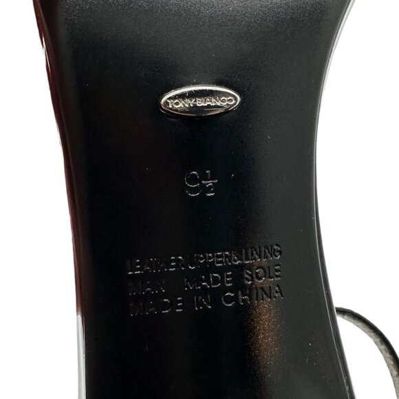 Tony Bianco Martini Black Patent Leather Ankle-Strap Stiletto Sandal US 9.5 EU40 - Picture 9 of 10